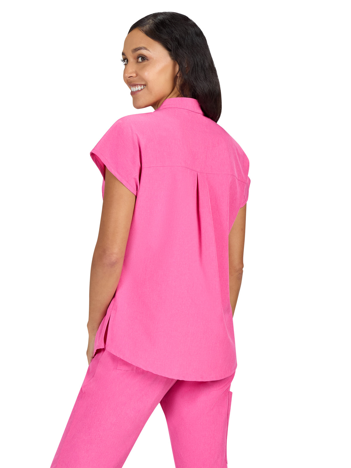 Women's 1-Pocket Stretch Tuck-In Ari Top - 1093 - Heather Pink Lemonade