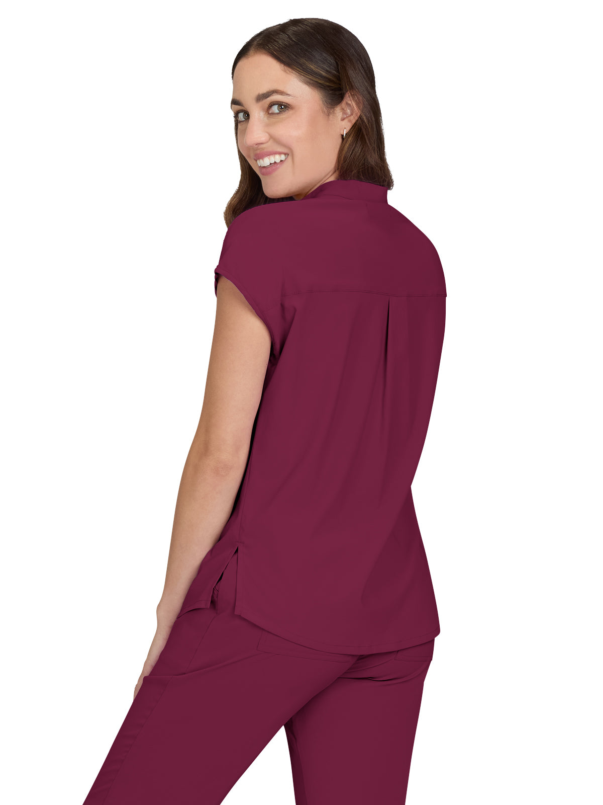 Women's 1-Pocket Stretch Tuck-In Ari Top - 1093 - Wine