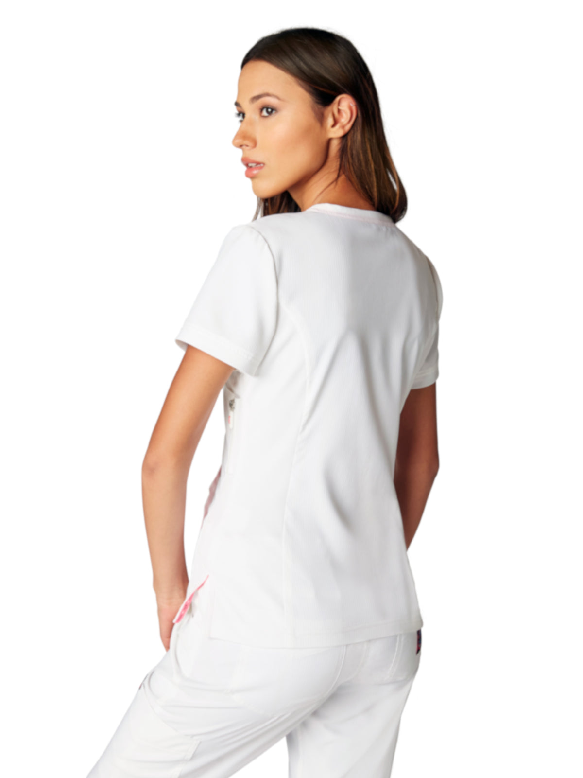 Women's 3-Pocket Mock-Wrap Philosophy Top - 316 - White