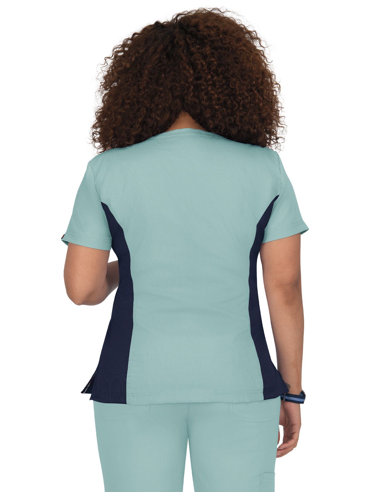 Women's 4-Pocket Zipper Neck Serenity Top - 317 - Sage