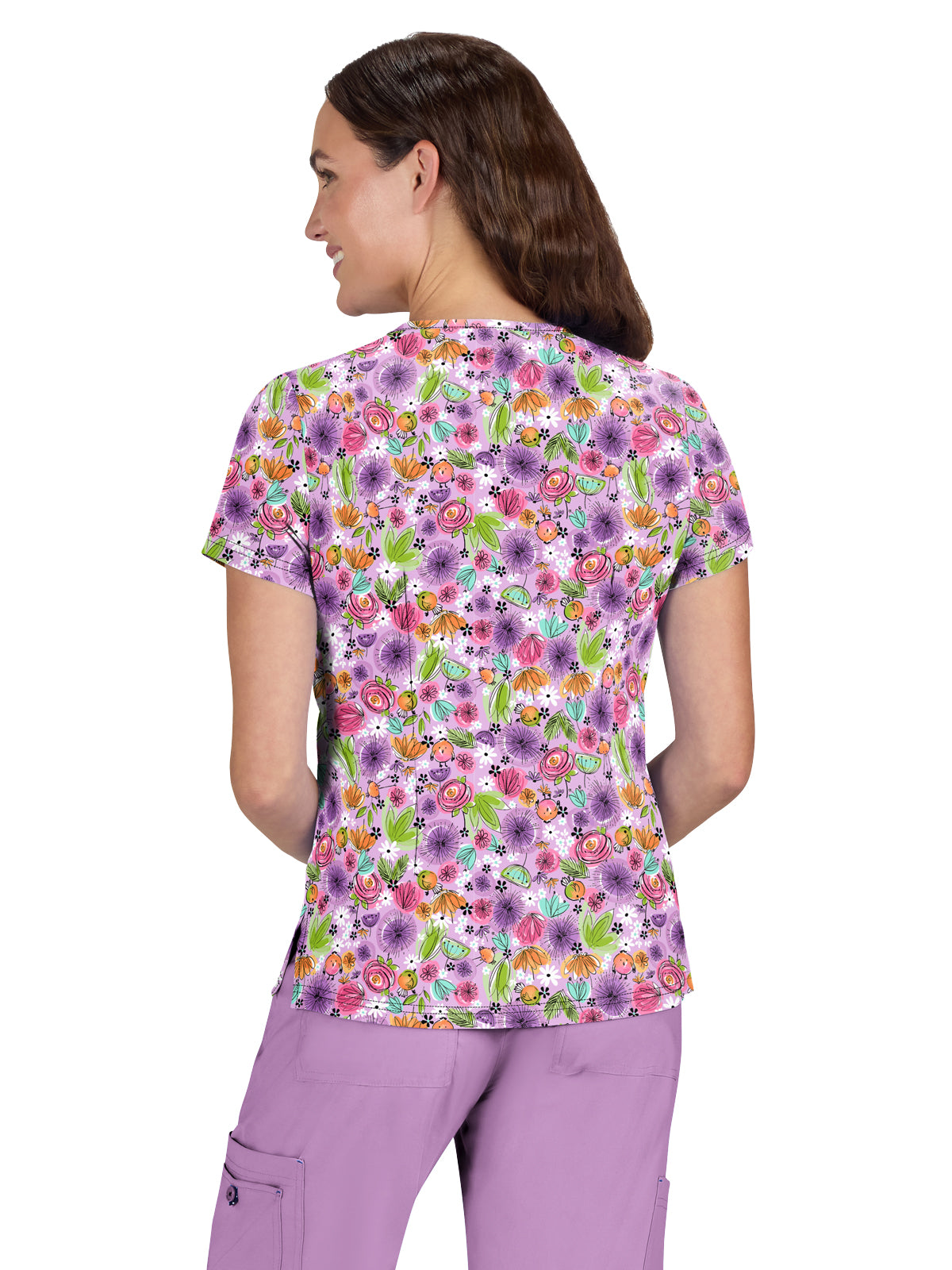 Women's Athletic-Inspired, Breathable Mesh Leslie Top - 384PR - Birdie