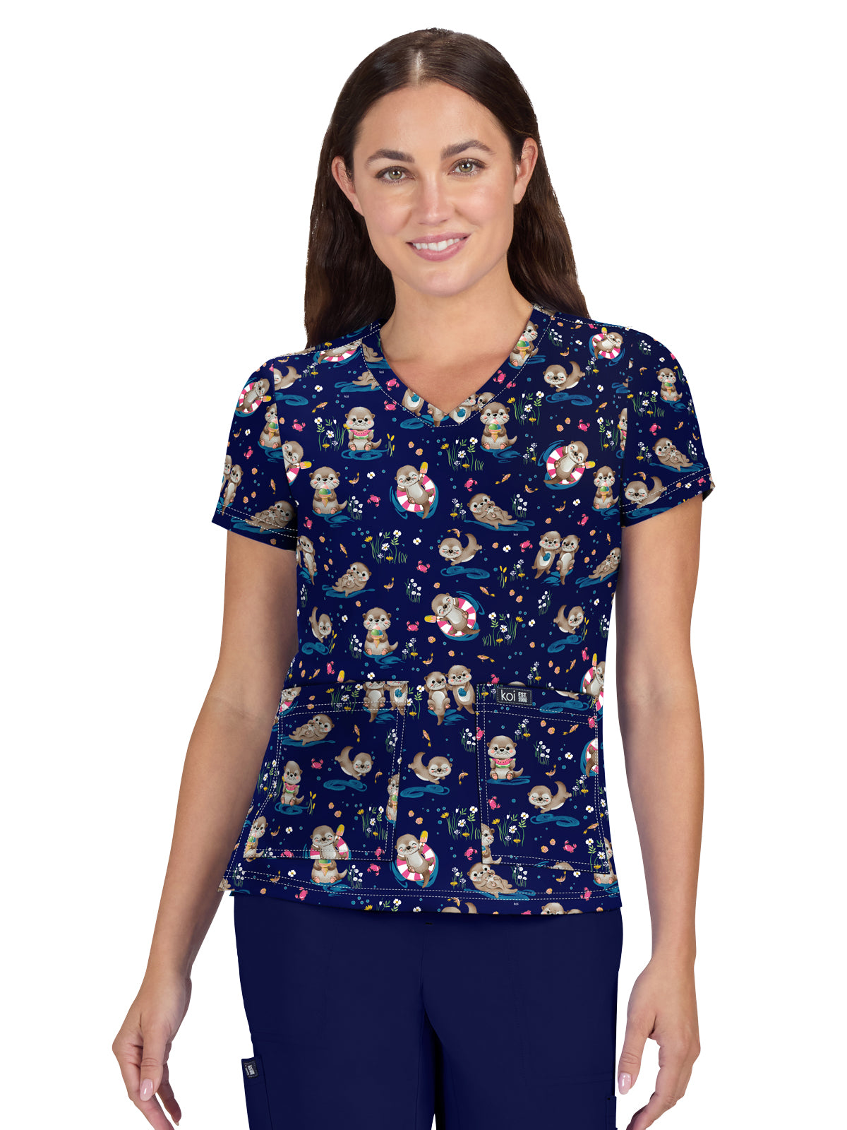 Women's Athletic-Inspired, Breathable Mesh Leslie Top - 384PR - Otters