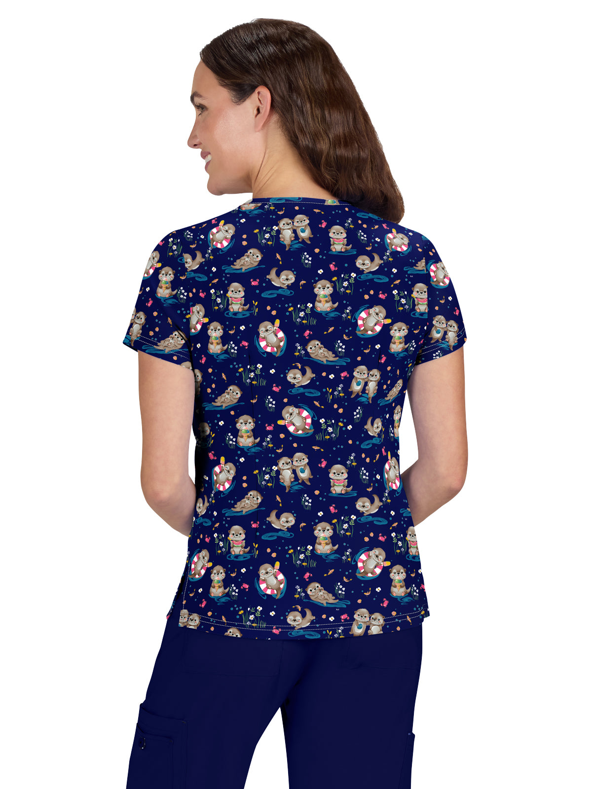 Women's Athletic-Inspired, Breathable Mesh Leslie Top - 384PR - Otters