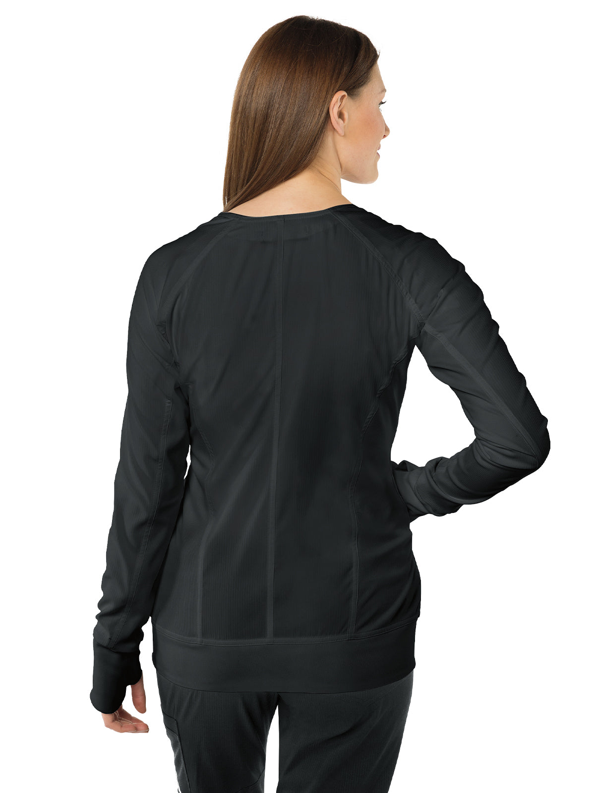Women's 3-Pocket 2-Way Zipper Clarity Jacket - 445 - Black