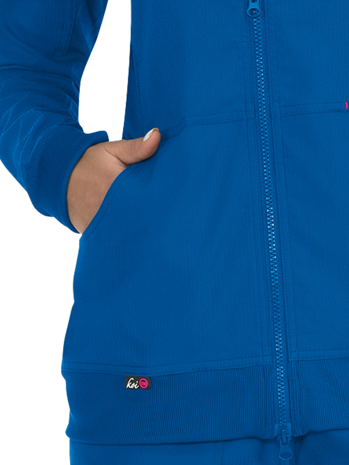 Women's 3-Pocket 2-Way Zipper Clarity Jacket - 445 - Royal Blue