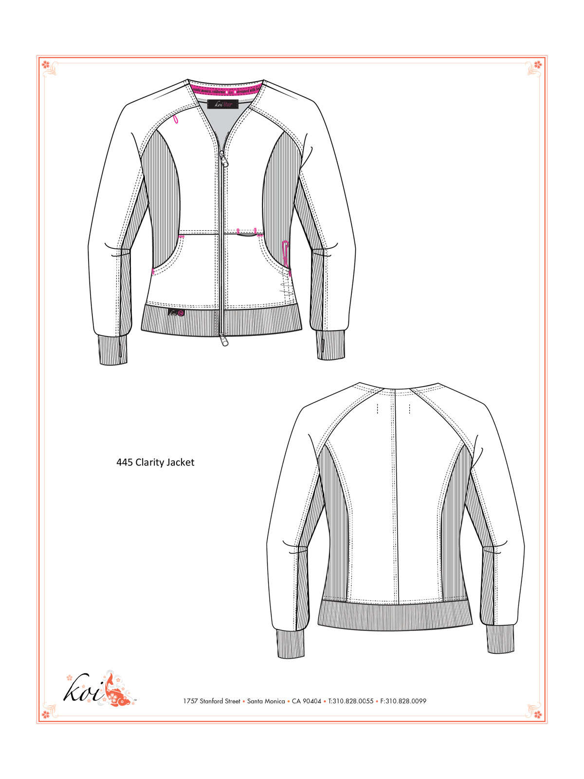Women's 3-Pocket 2-Way Zipper Clarity Jacket - 445 - White