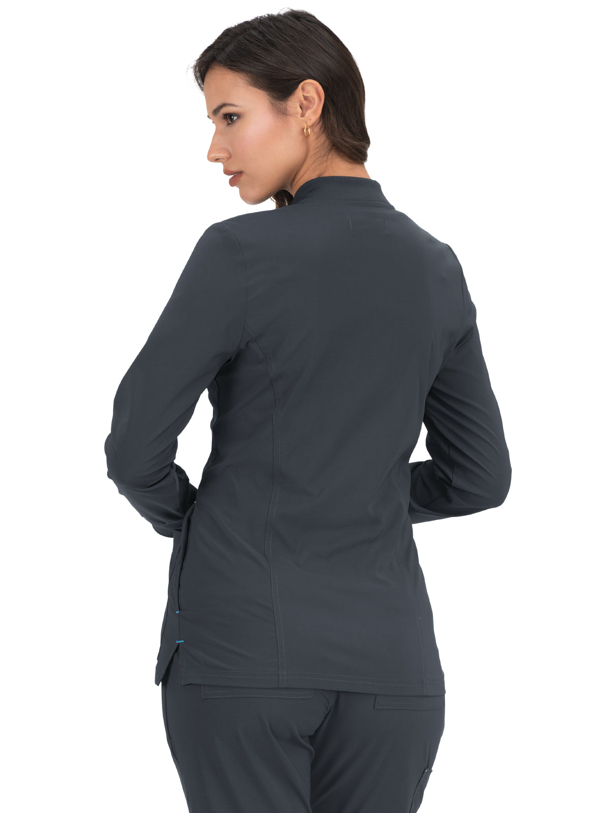 Women's 4-Pocket Rib Collar Andrea Jacket - 450 - Charcoal
