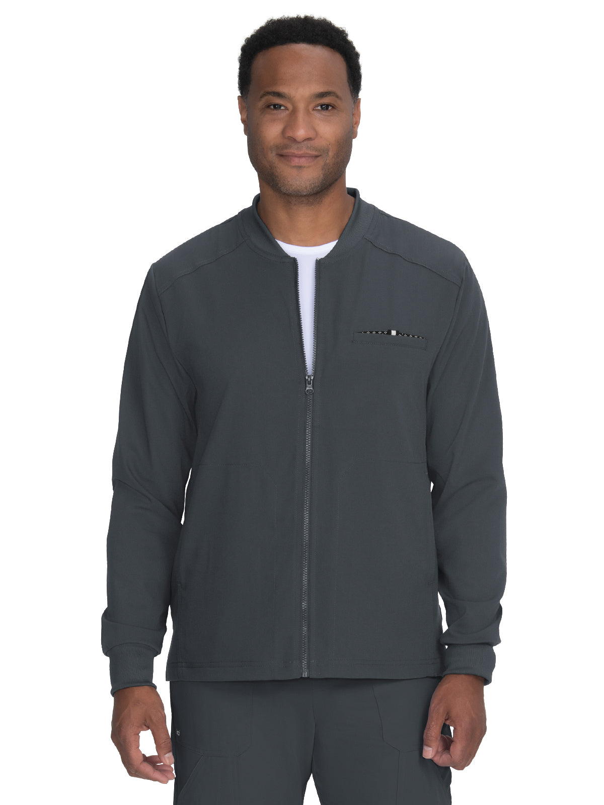 Men's 5-Pocket Zipper Front Ready Set Go Jacket - 460 - Charcoal