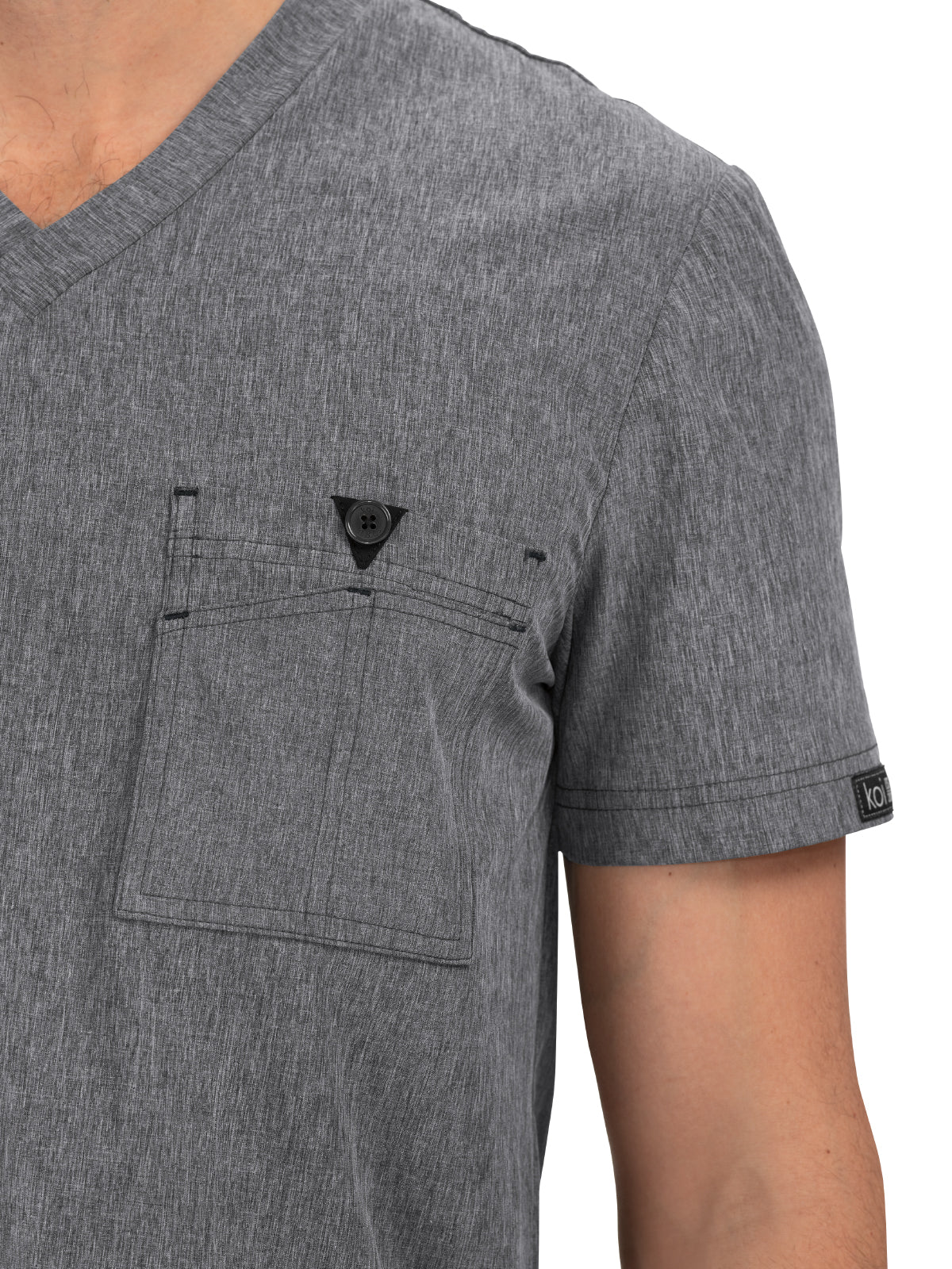 Men's 1-Pocket Tuck-In Bryan Top - 668 - Heather Grey