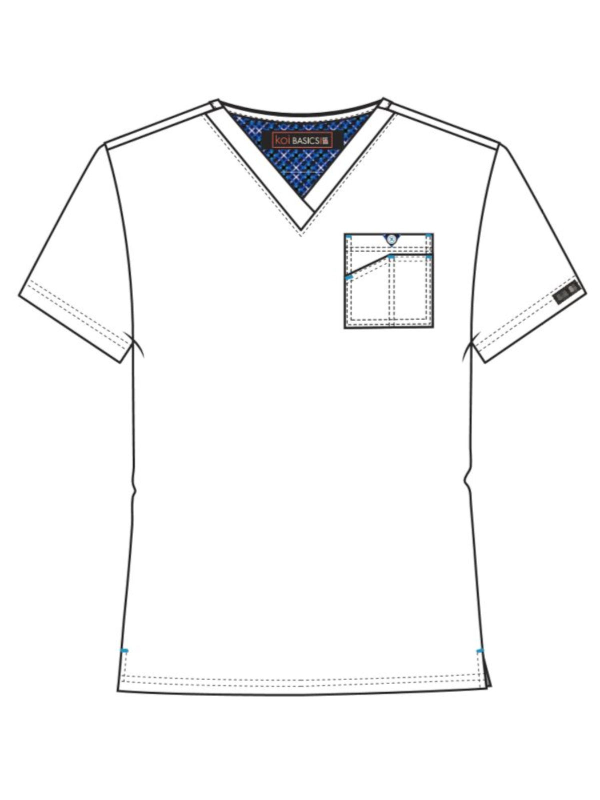 Men's 1-Pocket Tuck-In Bryan Top - 668 - White