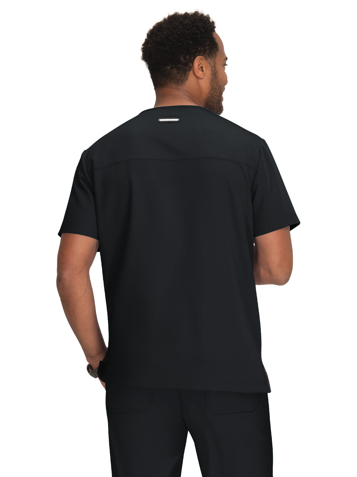 Men's 4-Pocket V-Neck Free To Be Top - 672 - Black