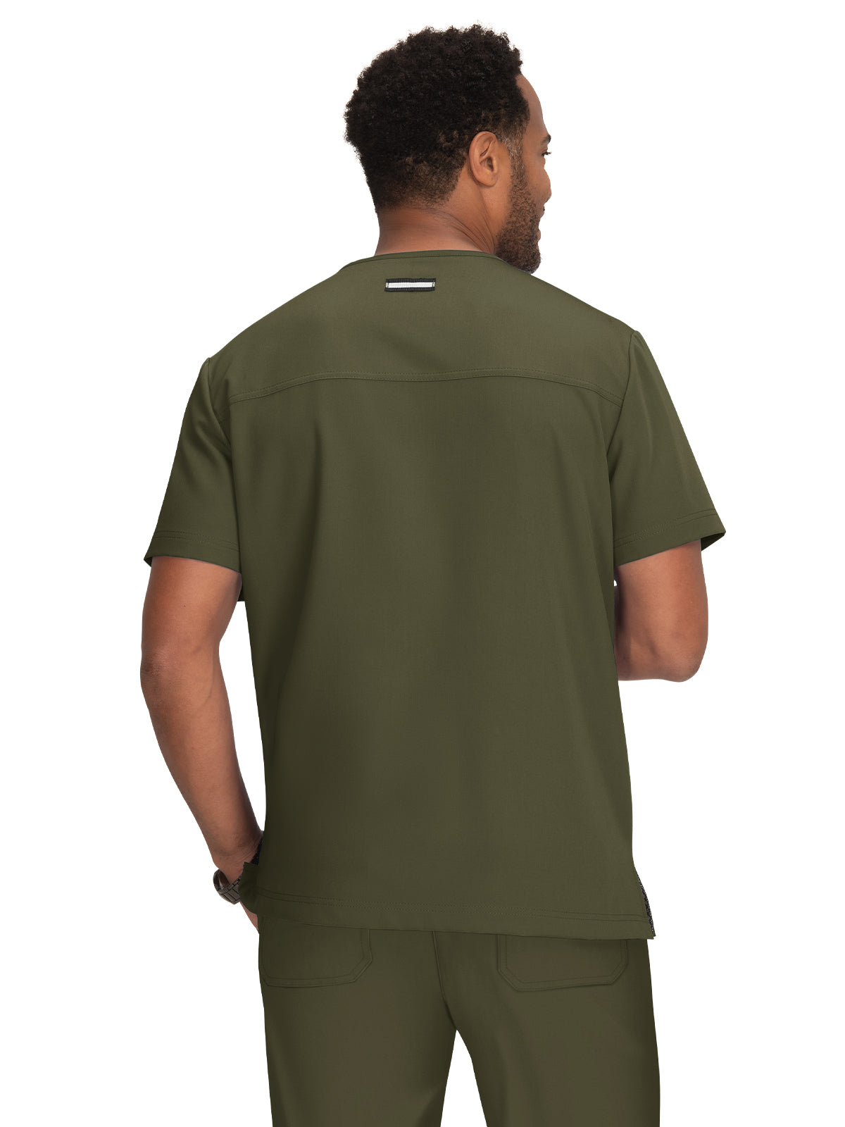 Men's 4-Pocket V-Neck Free To Be Top - 672 - Olive Green