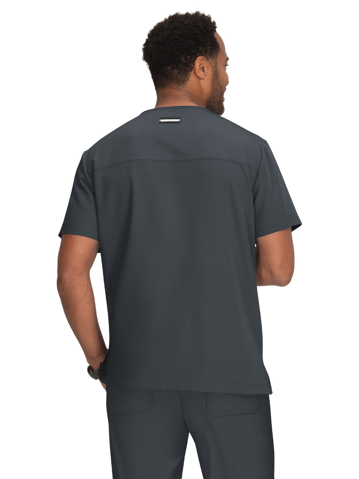 Men's 4-Pocket V-Neck Free To Be Top - 672 - Charcoal