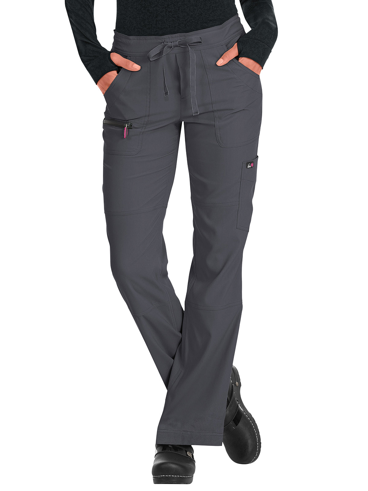 Women's 6-Pocket Stretch Extra Petite Peace Pant - 721XP - Charcoal