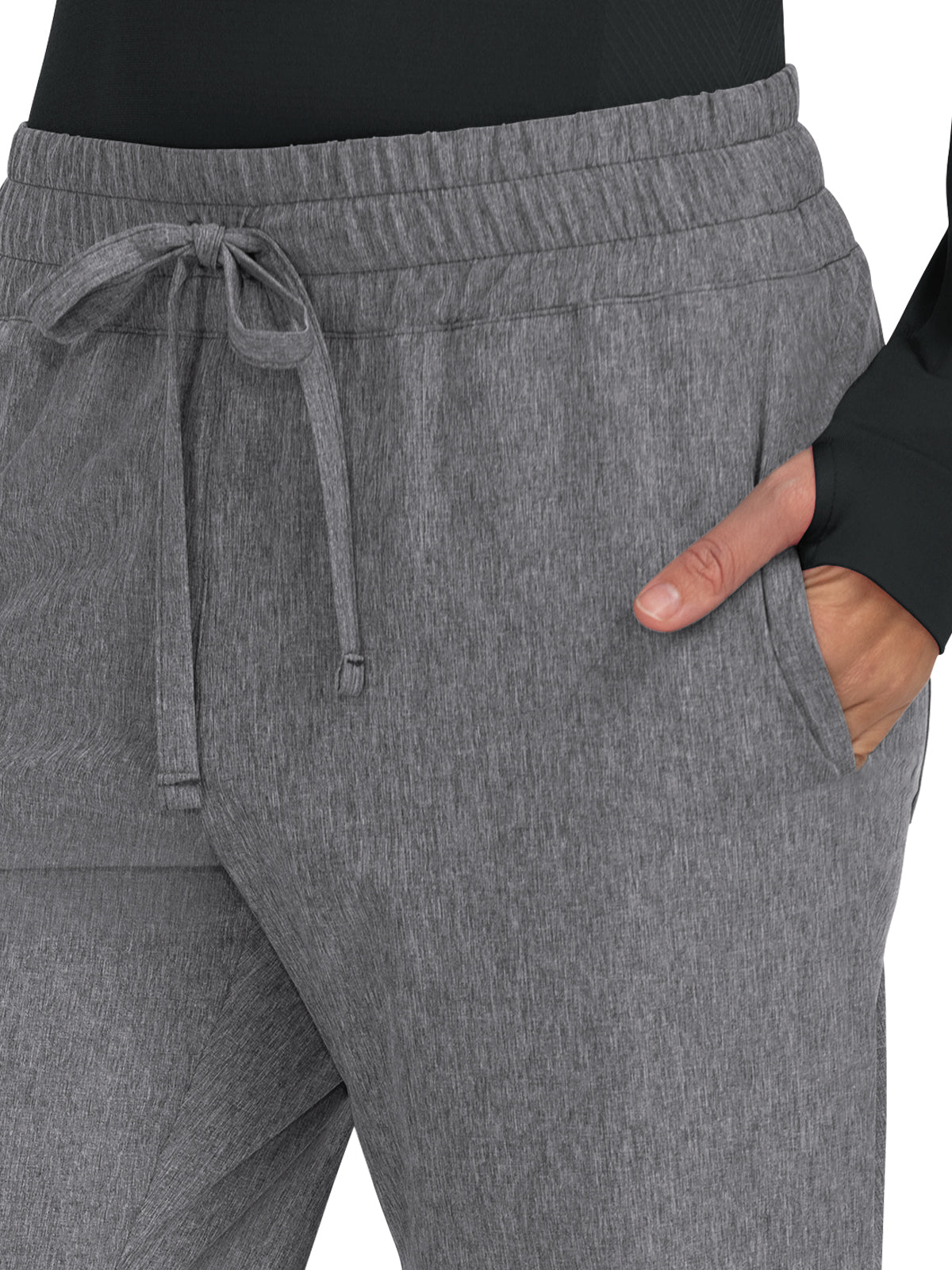 Women's 5-Pocket Stretch Jogger Gemma Pant - 741 - Heather Grey