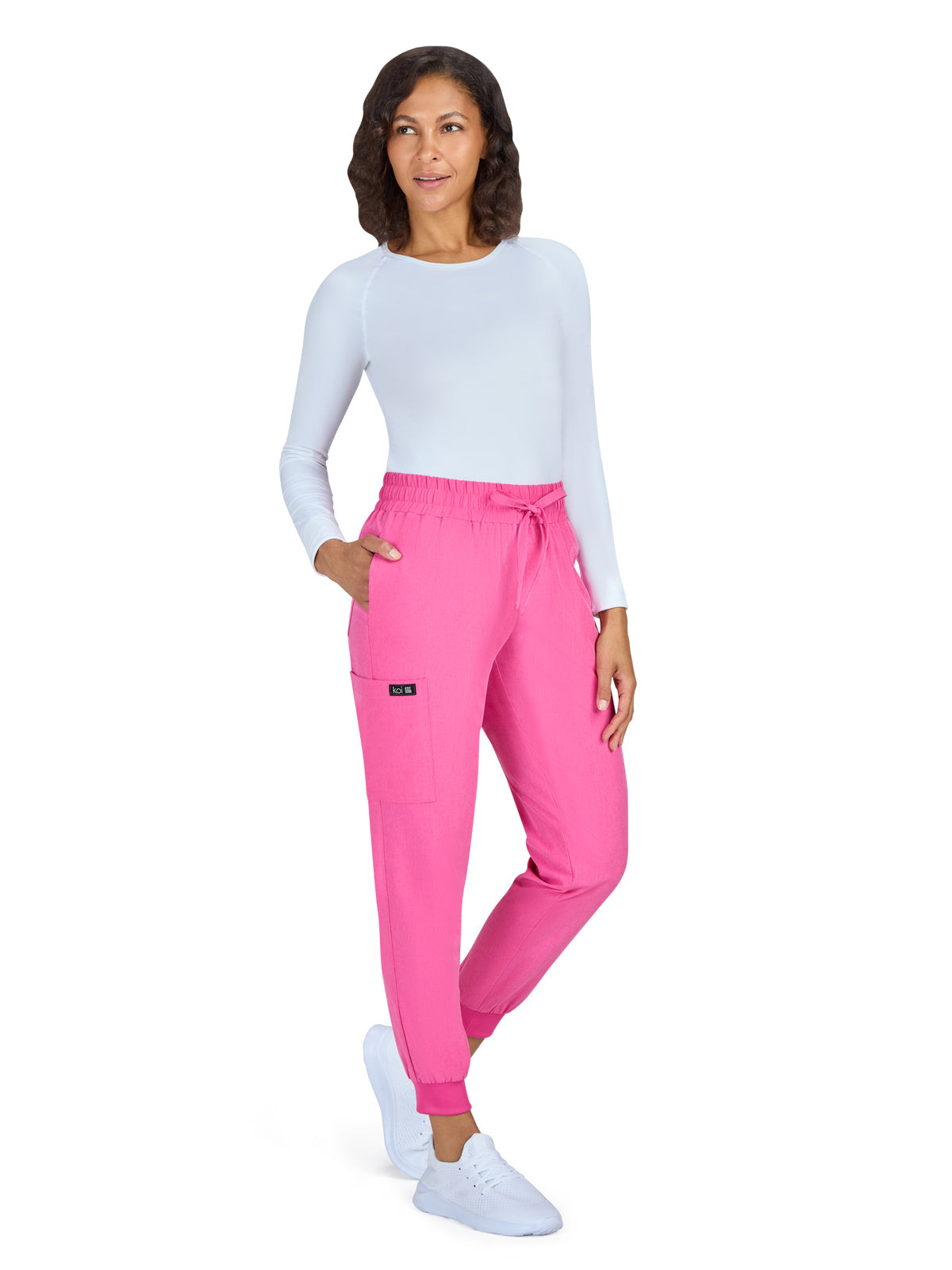Women's 5-Pocket Stretch Jogger Gemma Pant - 741 - Heather Pink Lemonade