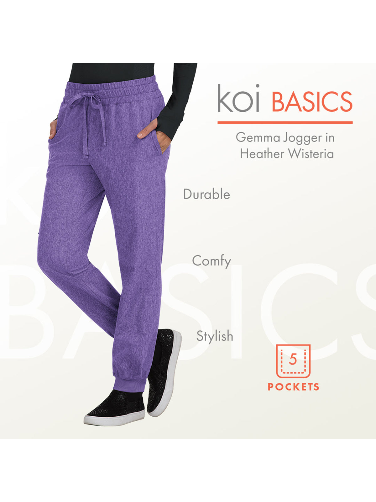 Women's 5-Pocket Stretch Jogger Gemma Pant - 741 - Eggplant