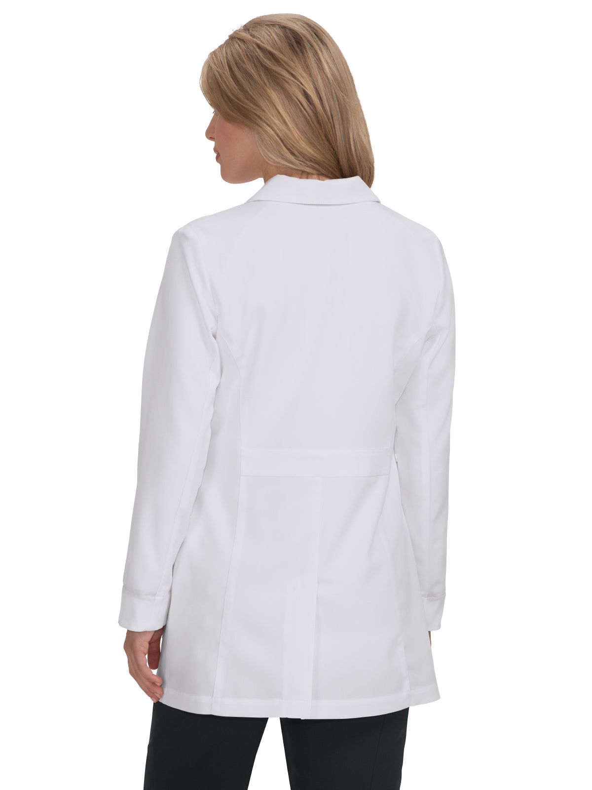 Women's Three-Pocket 32" Marigold Lab Coat - B400 - White