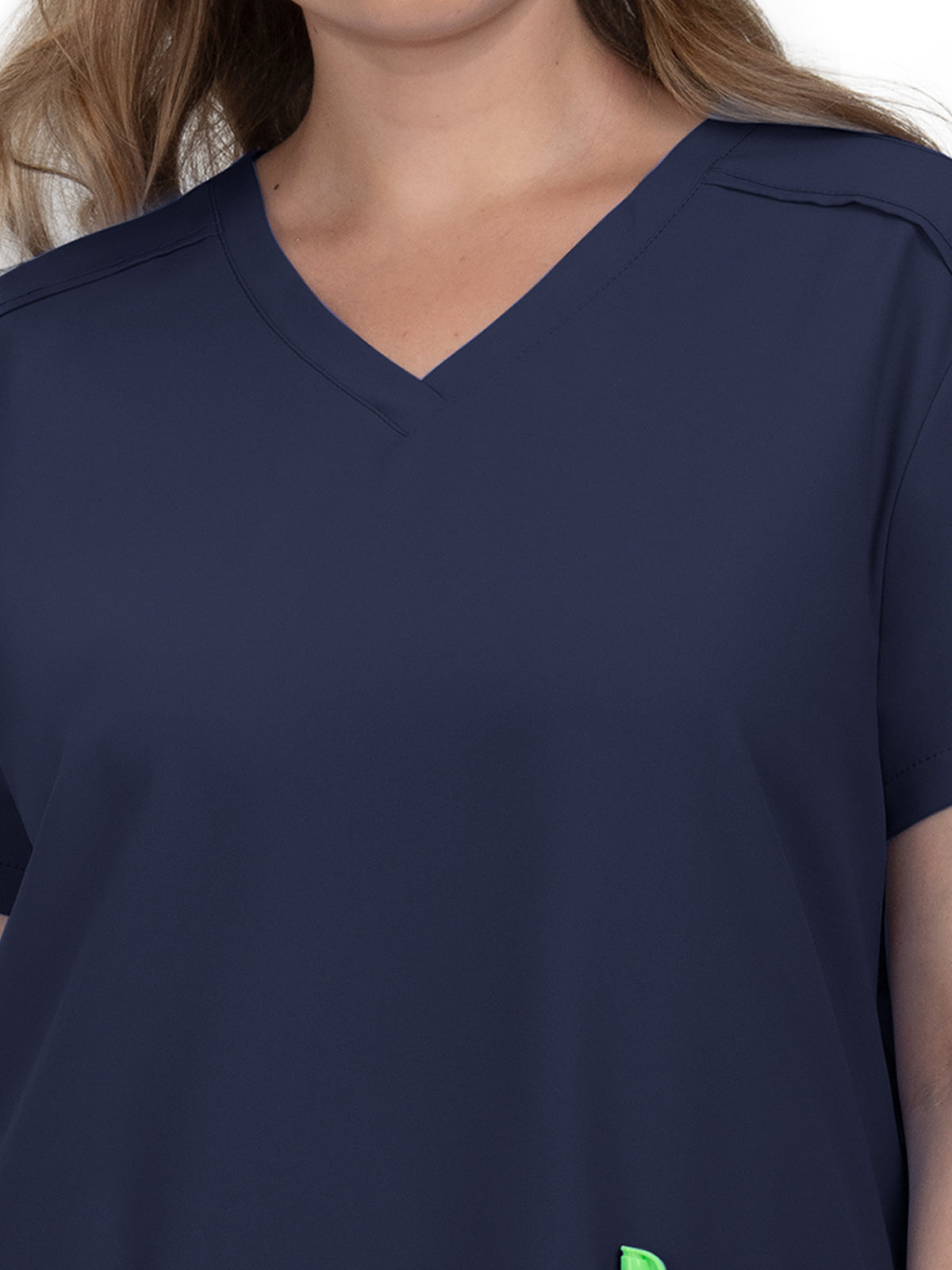 Women's 3-Pocket V-Neck Cardi Top - C101 - Navy