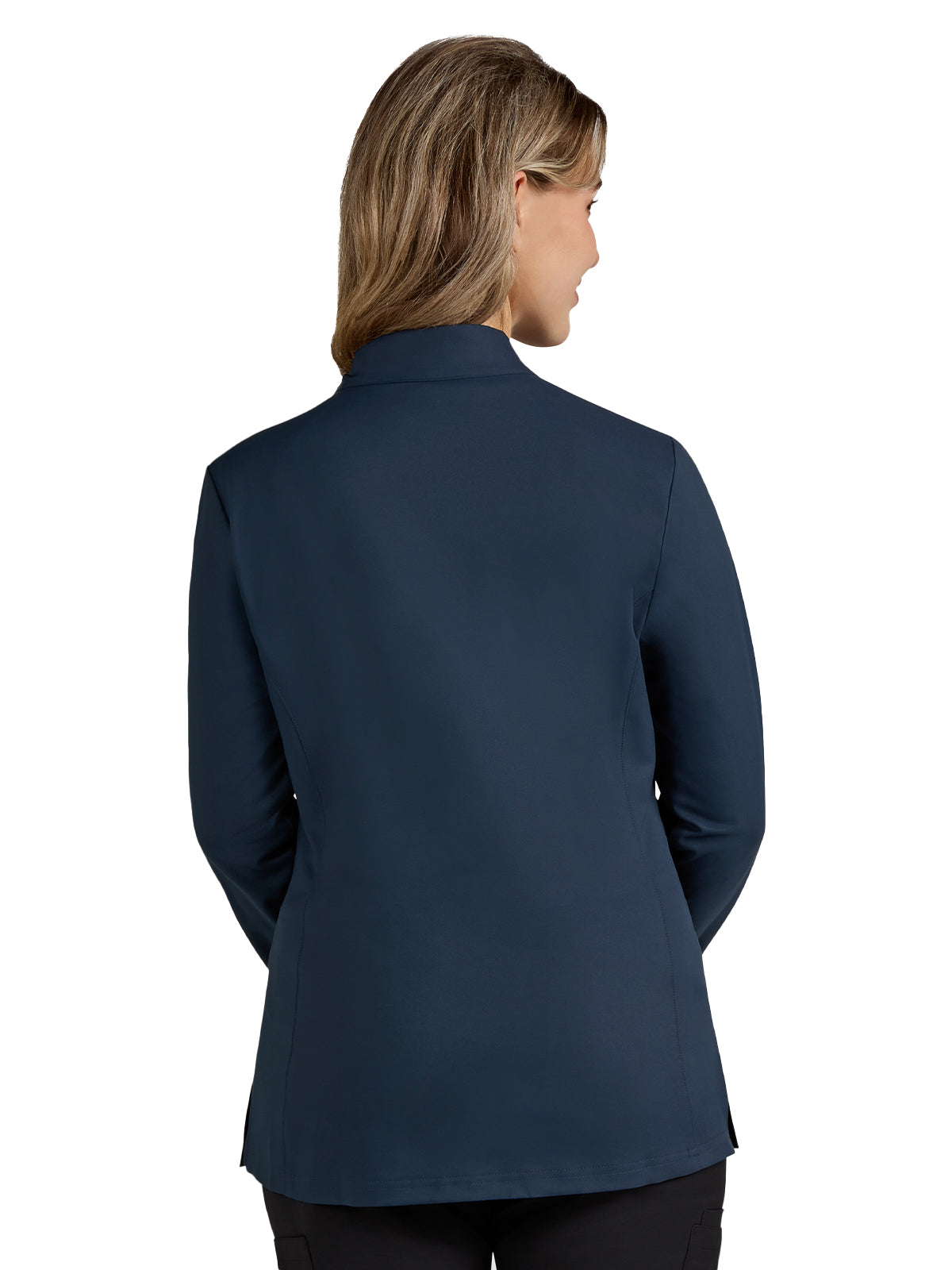 Women's 2-Pocket Zipper-Front Geneses Jacket - C400 - Navy