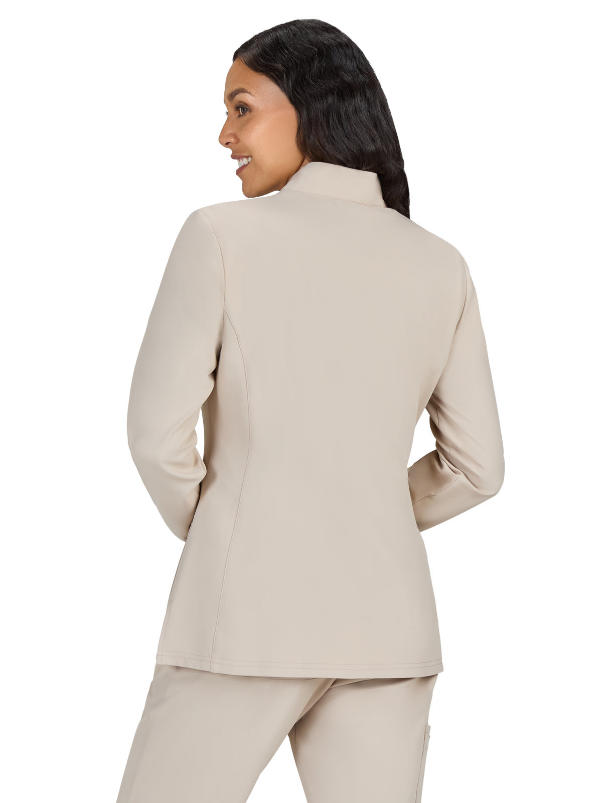 Women's 2-Pocket Zipper-Front Geneses Jacket - C400 - Khaki