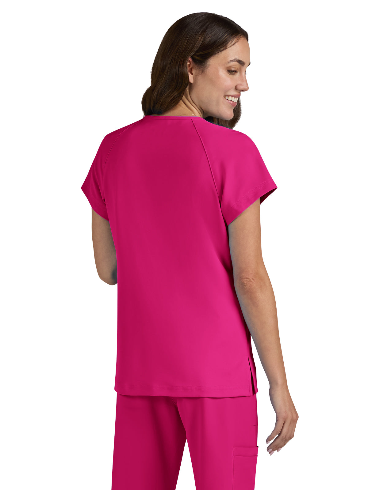 Women's Zipper Neck Ecstatic Top - S100 - Elevated Pink