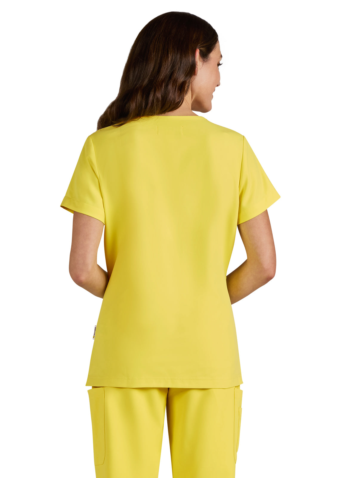 Women's 3-Pocket V-Neck Blissful Top - S101 - Loving Yellow