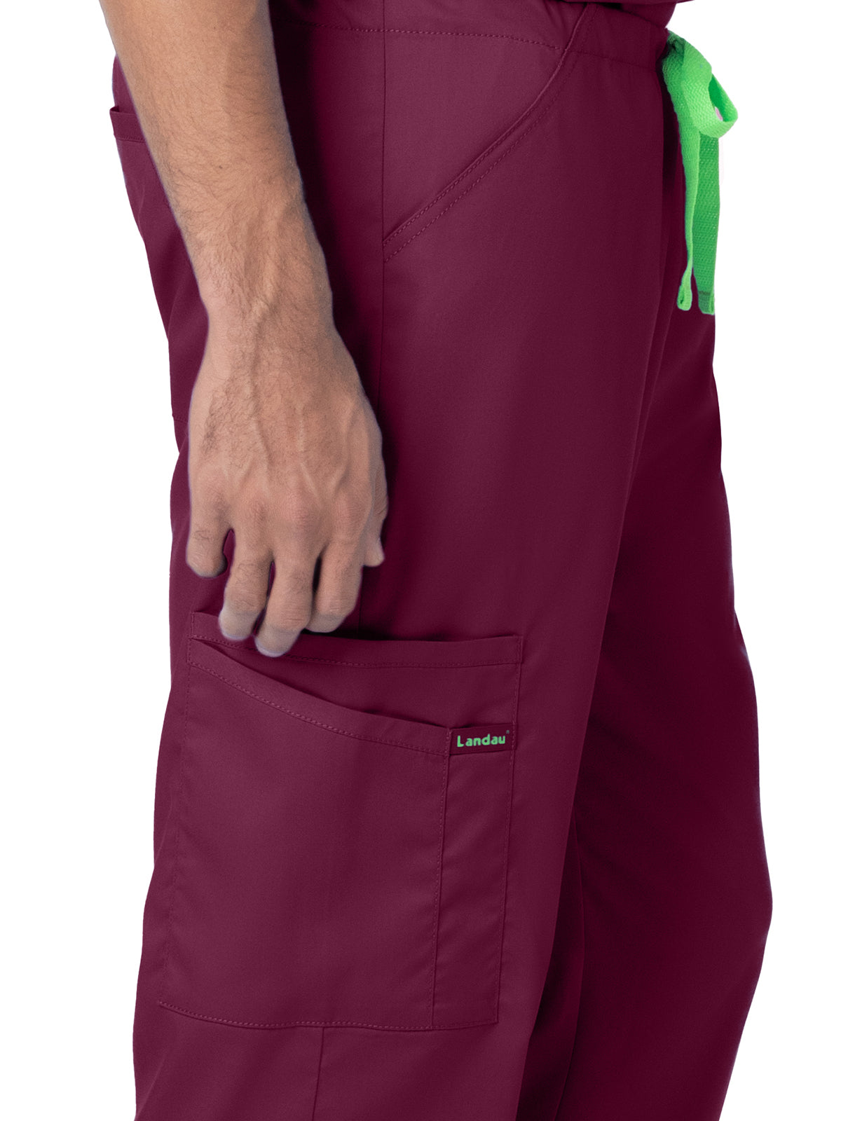 Unisex 6-Pocket Straight Leg Cargo Pant - 2104 - Wine