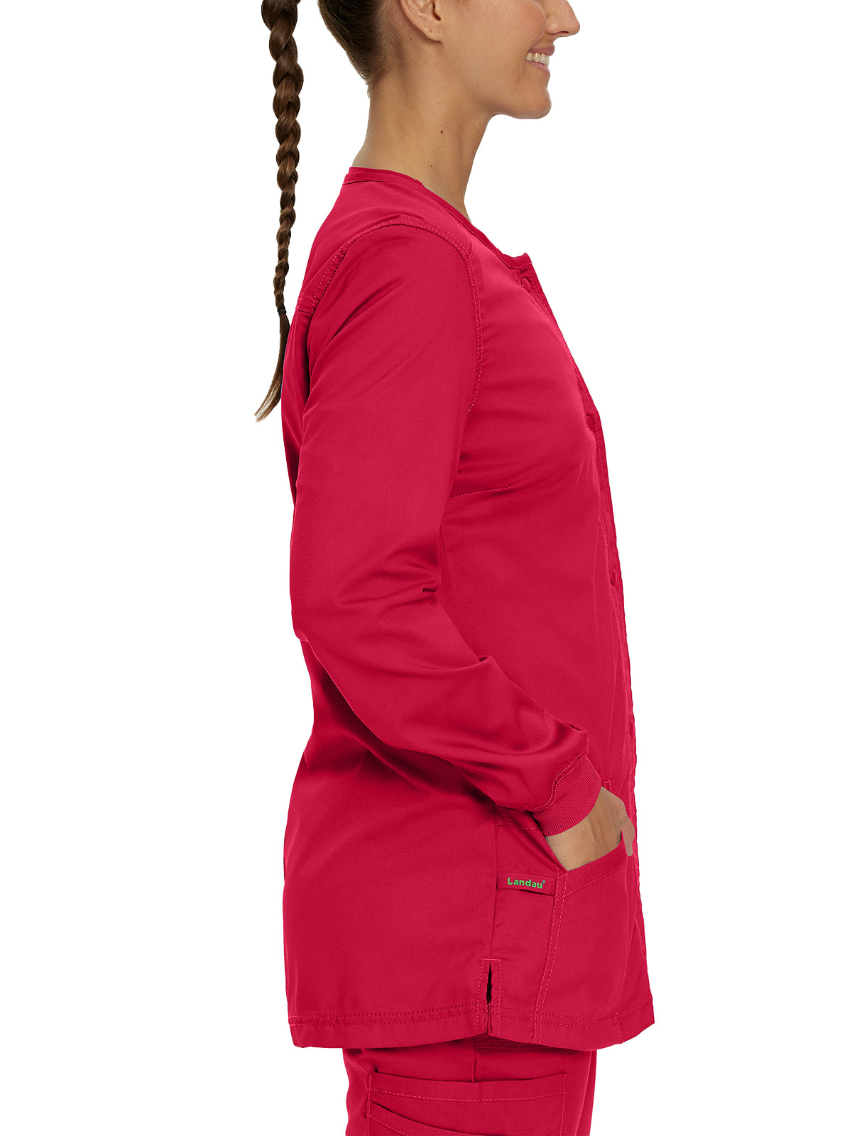 Women's Snap Front Jacket - 3038 - True Red
