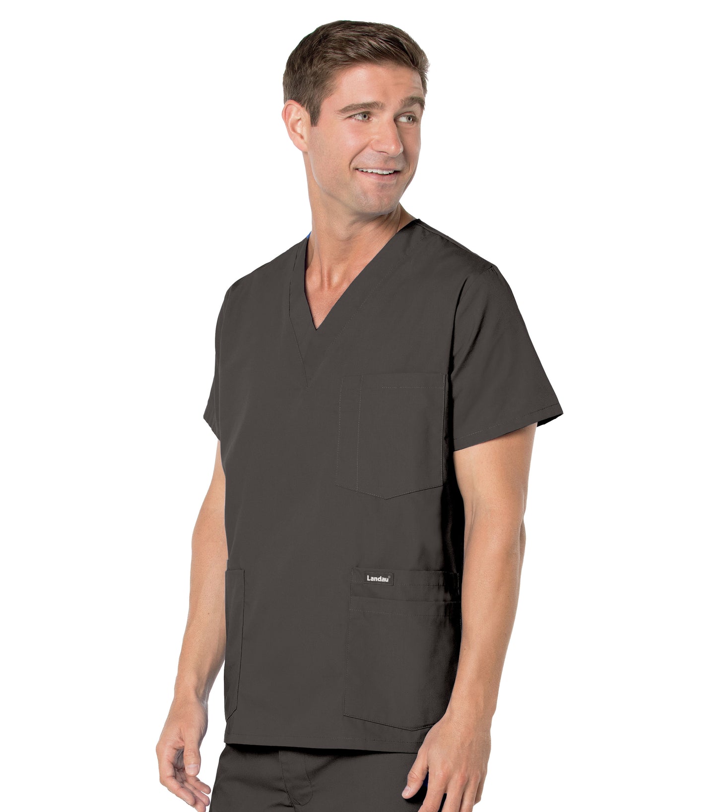 Men's 5-Pocket V-Neck Top - 7489 - Black