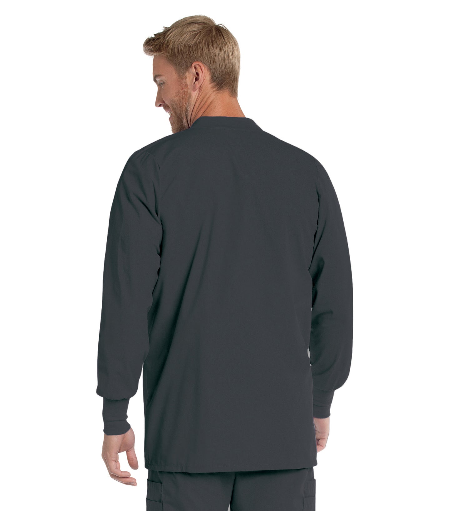 Men's 5-Pocket Crew Neck Warm-Up Jacket - 7551 - Graphite