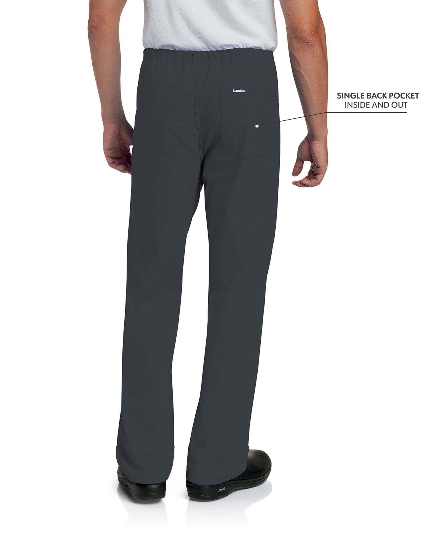 Unisex Reversible High-Rise Waist Pant - 7602 - Graphite
