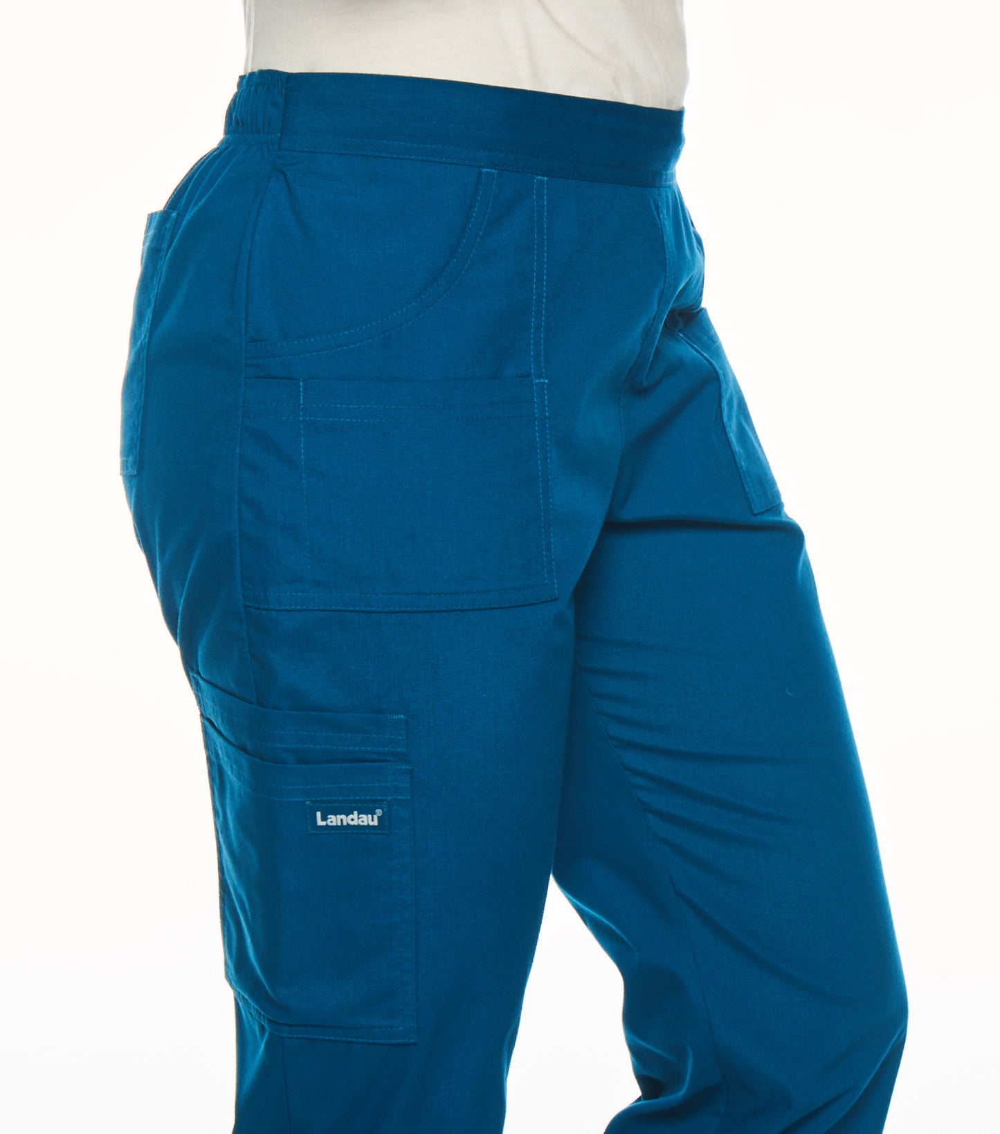 Women's 7-Pocket Straight Leg Cargo Pant - 8380 - Caribbean Blue