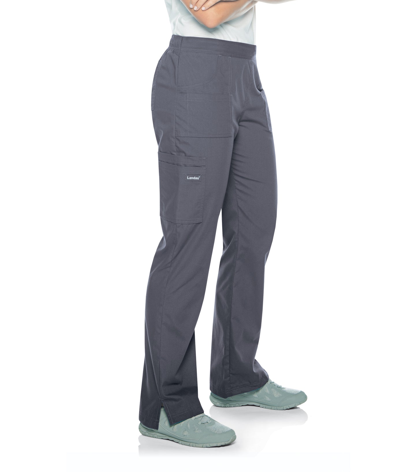 Women's 7-Pocket Straight Leg Cargo Pant - 8380 - Steel Grey