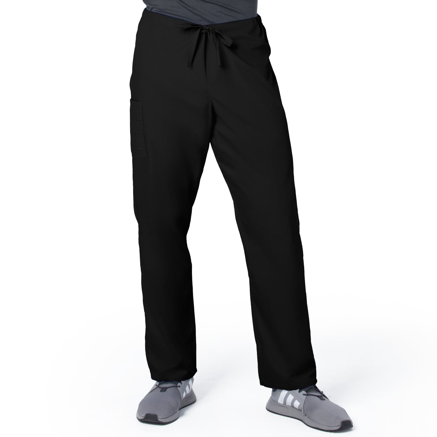 Unisex 2-Pocket High Rise Waist Straight Leg Pant - 85221 - Black