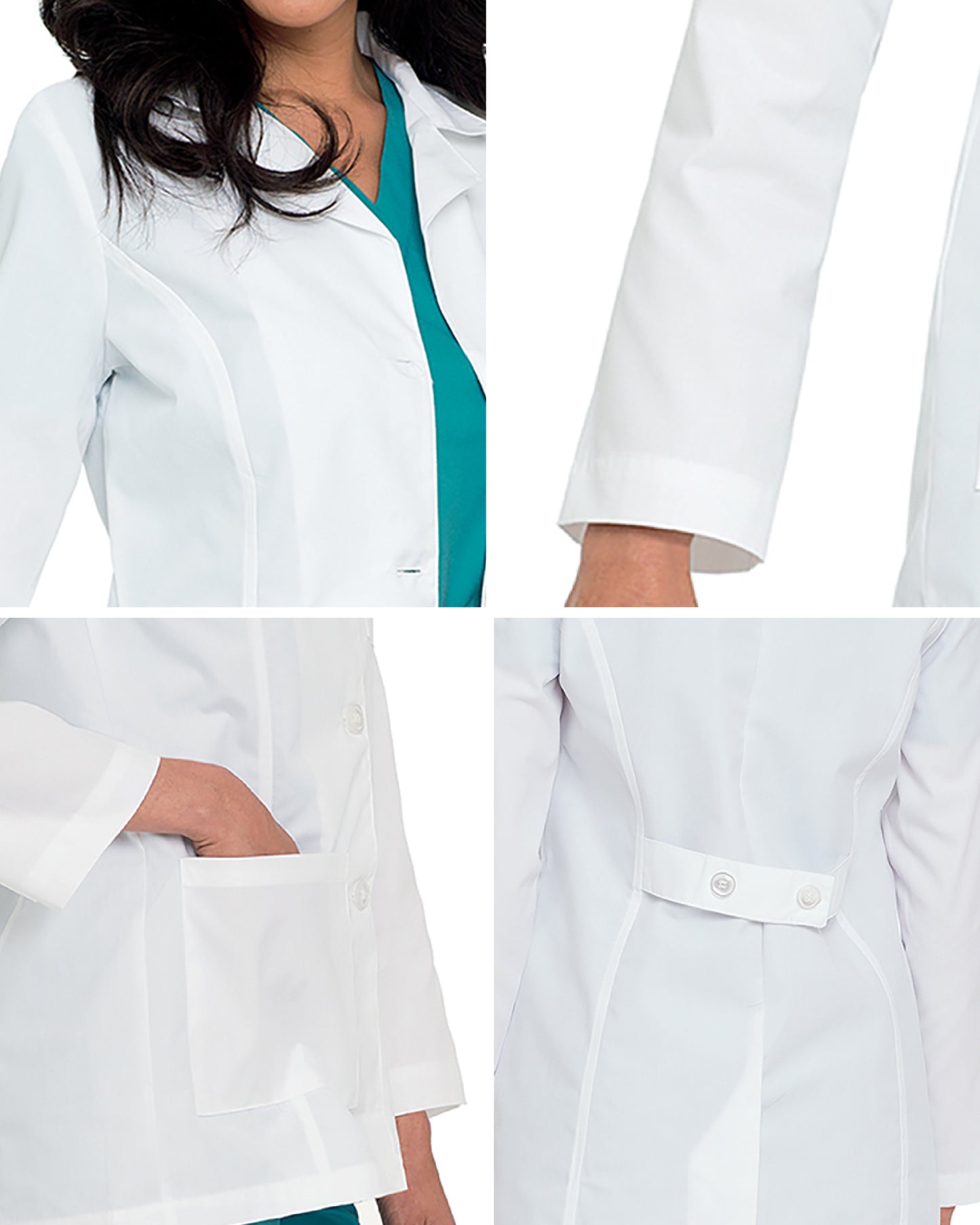 Women's Three-Pocket 31" Consultation Lab Coat - 8726 - White