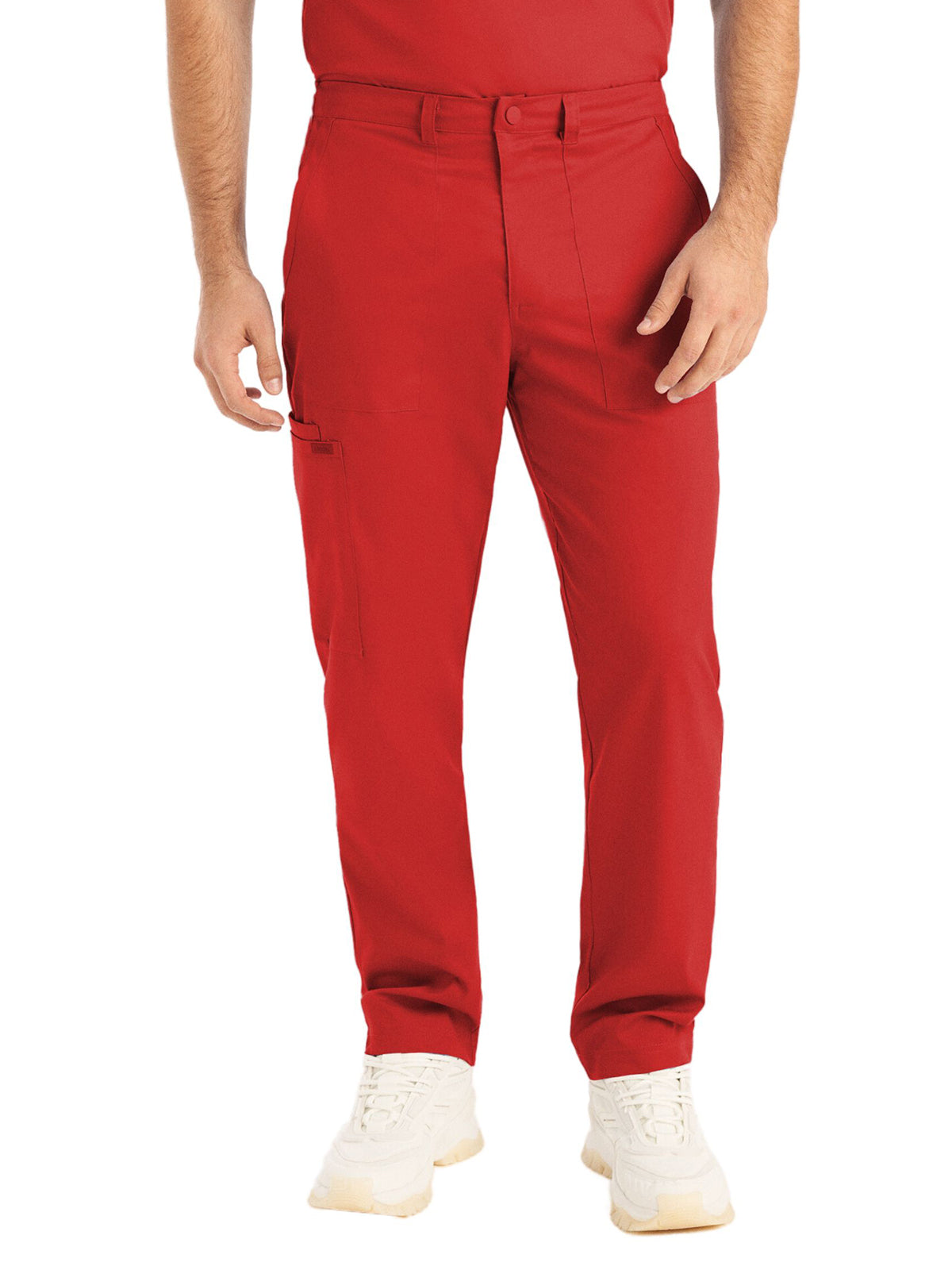 Men's 6-Pocket Zipper Fly Straight Leg Pant - LB408 - True Red