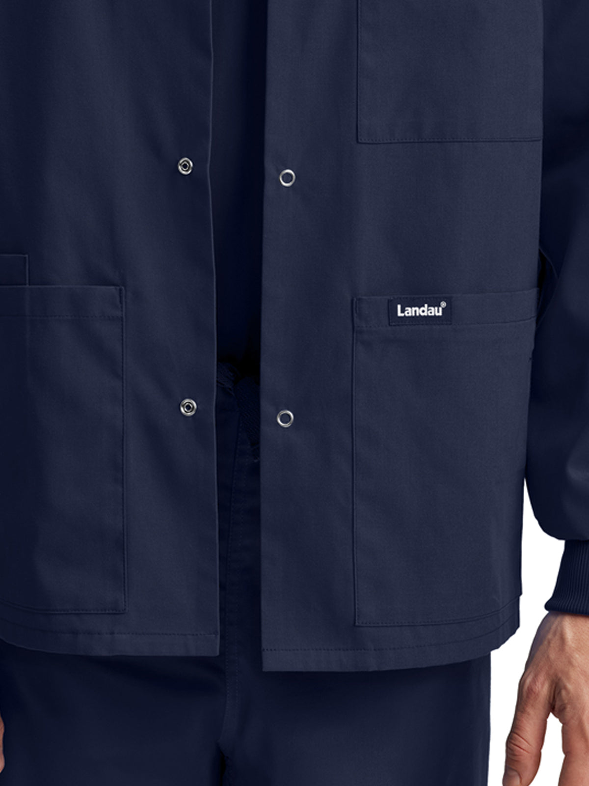 Unisex Snap Front Warm-Up Jacket - LJ709 - Navy