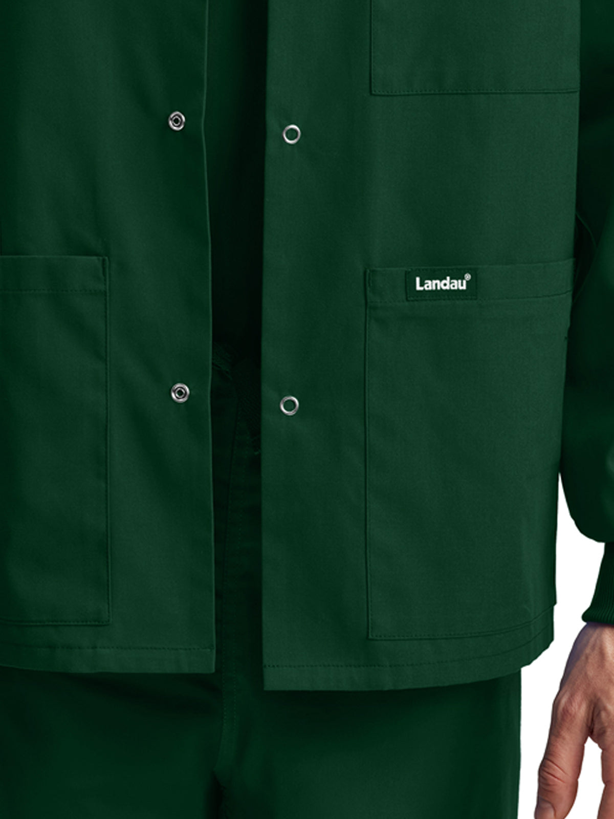 Unisex Snap Front Warm-Up Jacket - LJ709 - Hunter Green
