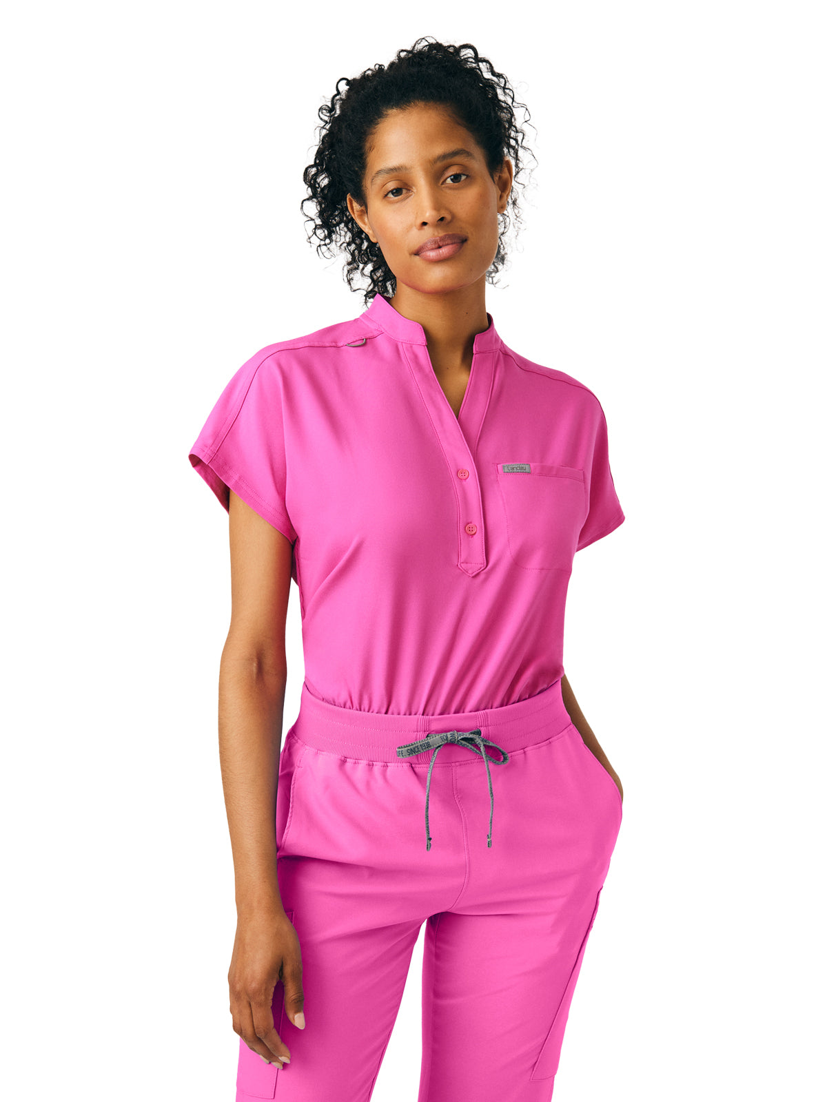 Women's One-Pocket Scrub Bodysuit - LO606 - Rose Violet