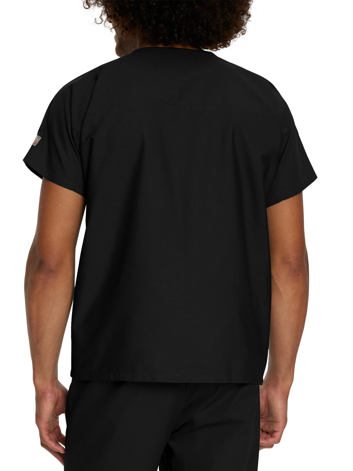 Unisex No-Pocket Tuckable V-Neck Top - LT102 - Black