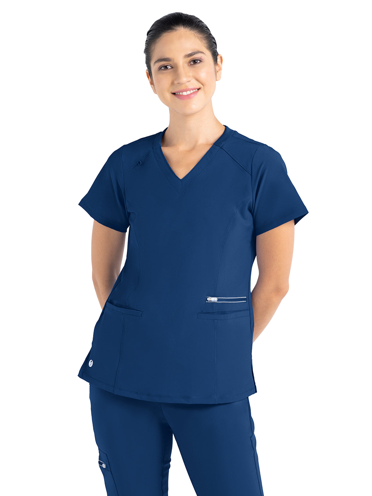 Women's Active Fashion Top - 1514 - Navy Blue