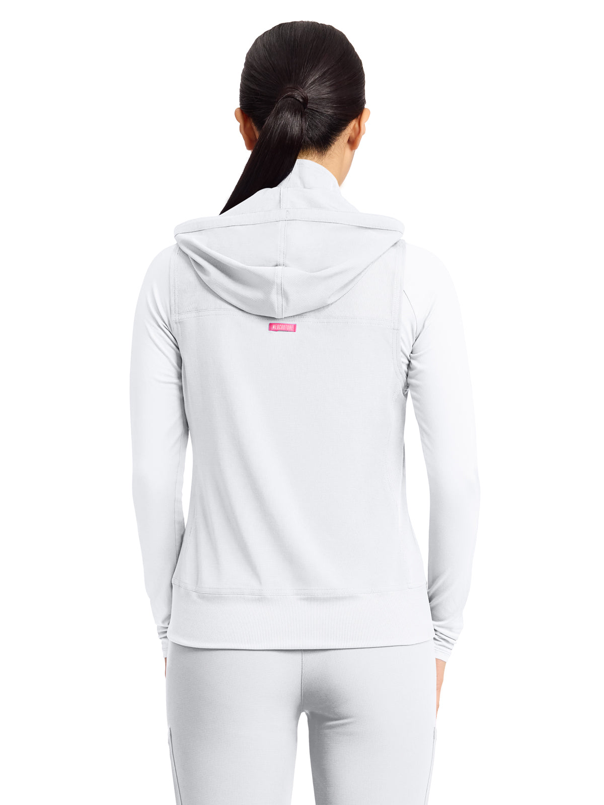 Women's 4-Pocket Zip Front Vest - 500 - White