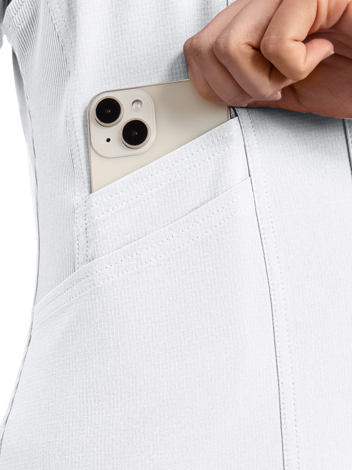 Women's 4-Pocket Zip Front Vest - 500 - White