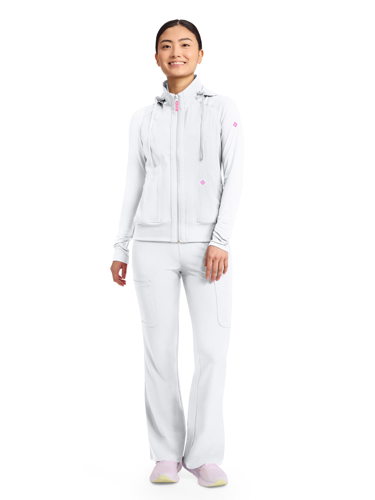 Women's 4-Pocket Zip Front Vest - 500 - White