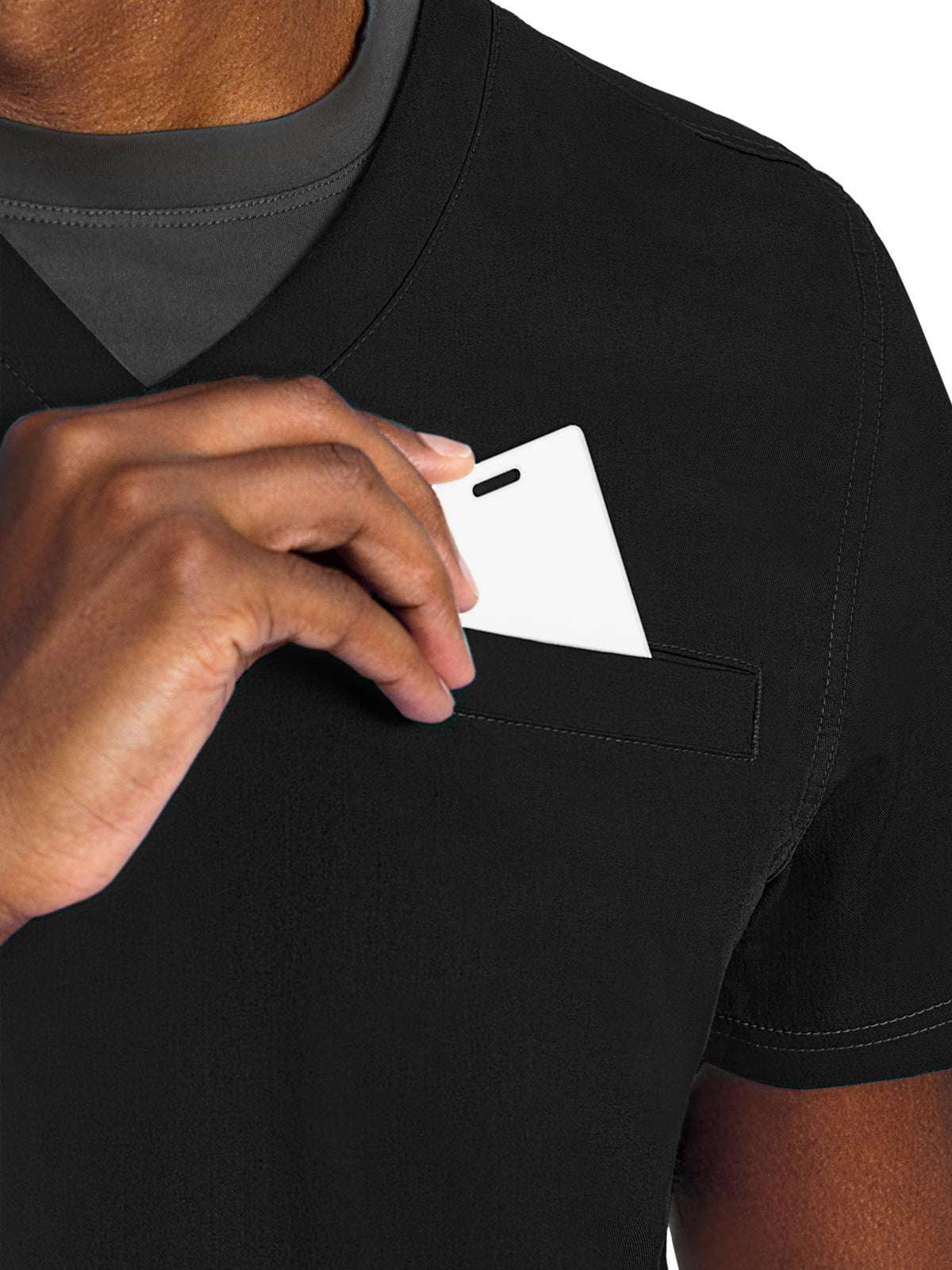 Men's 3 Pocket Top - 7477 - Black