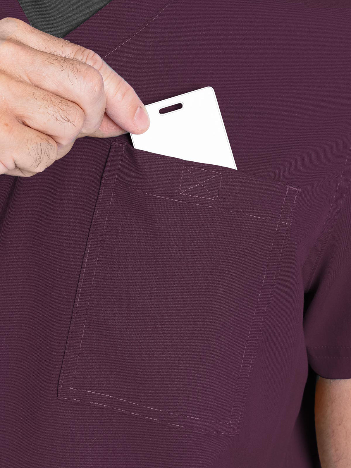 Men's 1-Pocket Tuck-In Top - 7478 - Wine