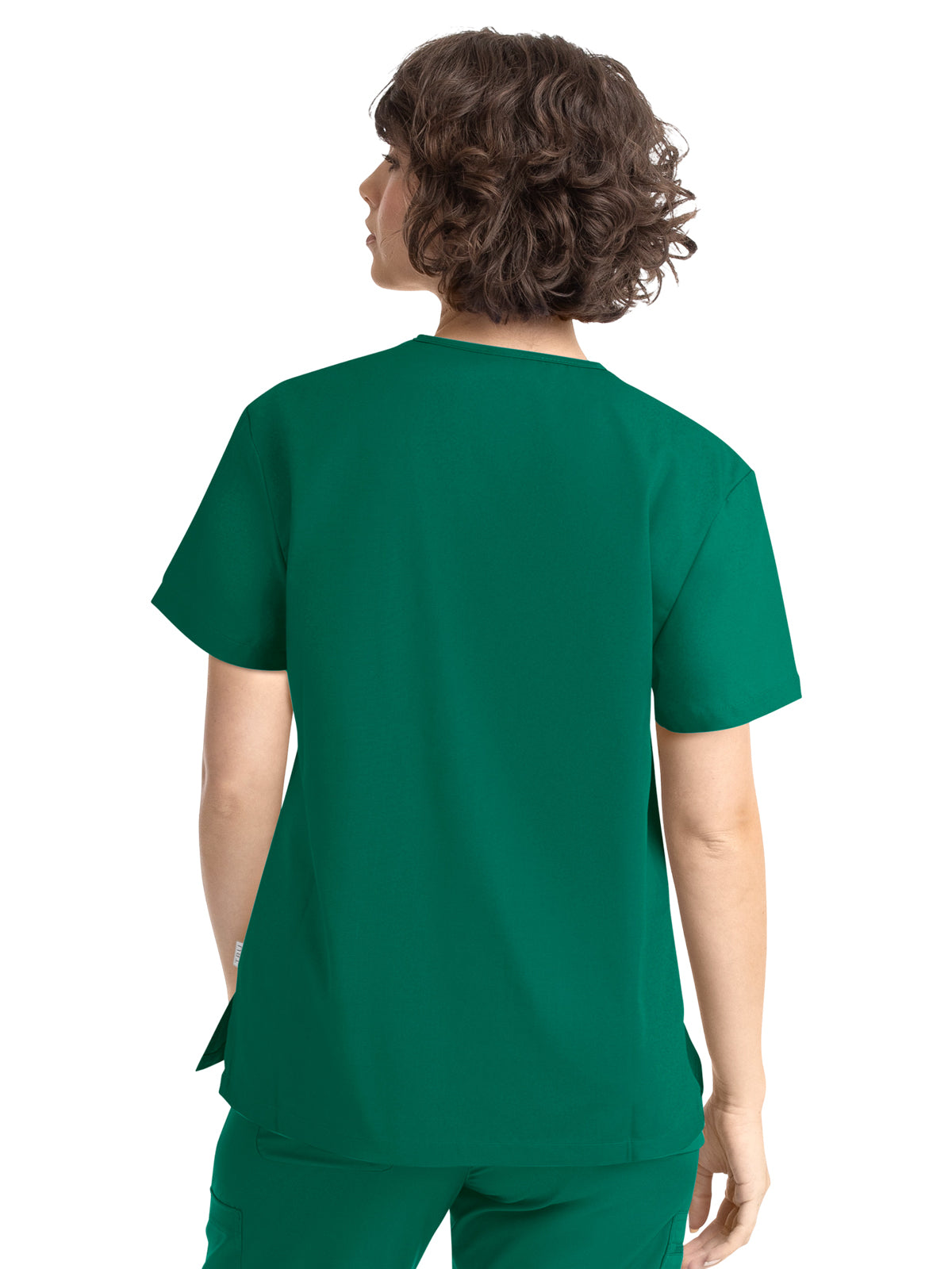 Unisex 1-Pocket V-Neck Top - 10101 - Hunter