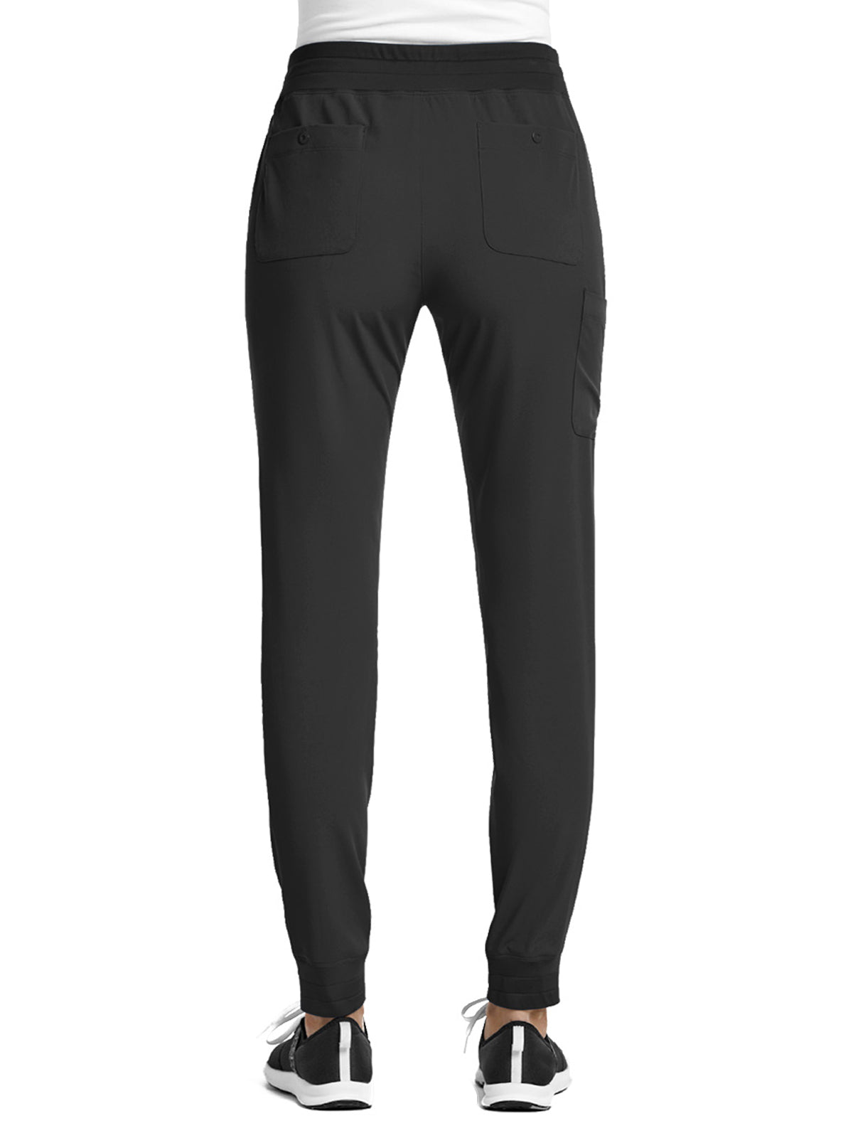 Women's Fitted Five-Pocket Jogger Pant - SJ202 - Black