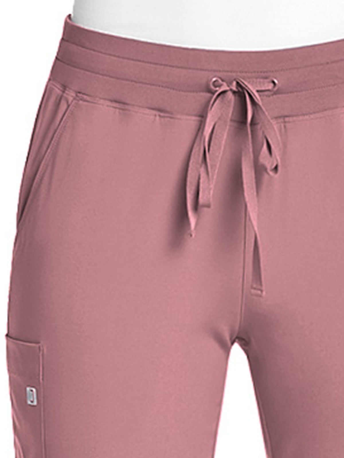 Women's Fitted Five-Pocket Jogger Pant - SJ202 - Dusty Rose